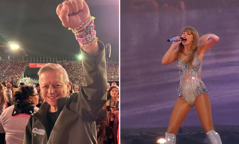 Arturo Zaldivar causa furor al asistir al concierto de Taylor Swift