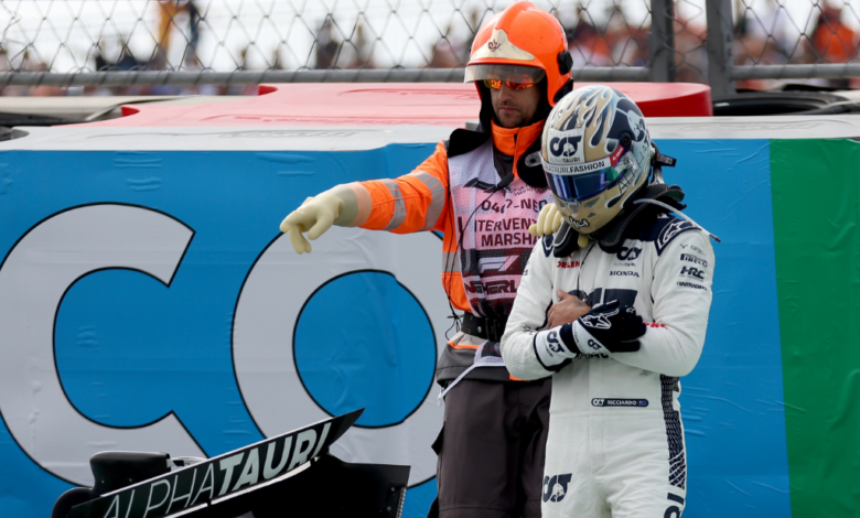 Daniel Ricciardo choca en el GP de Países Bajos se fractura la muñeca