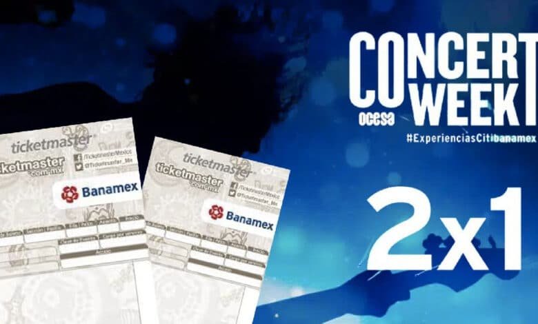 Ocesa lanza el Concert Week con boletos al 2x1 para varios conciertos