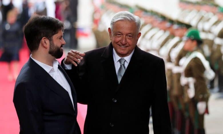 AMLO en Chile.