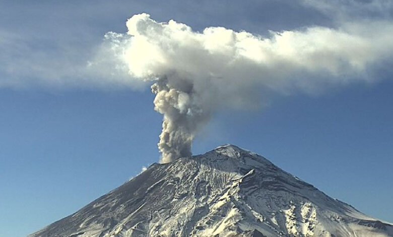 Se anticipa la caída de ceniza del Popocatépetl