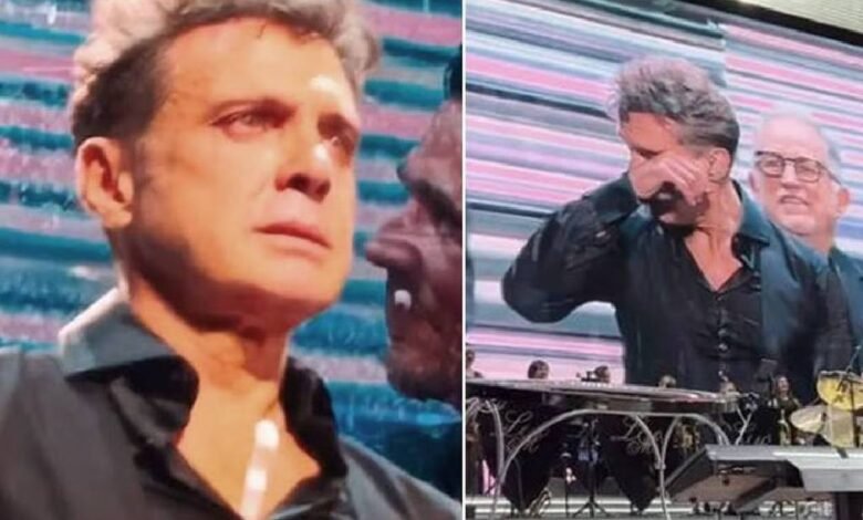 Rompe en llanto Luis Miguel al término de su concierto 