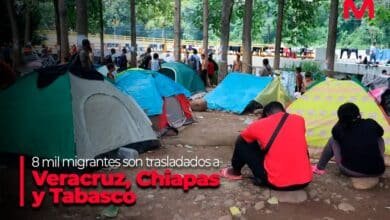 Trasladan a 8 mil migrantes a Tabasco y Veracruz