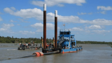 Avance de 55 por ciento en dragados de ríos en Tabasco