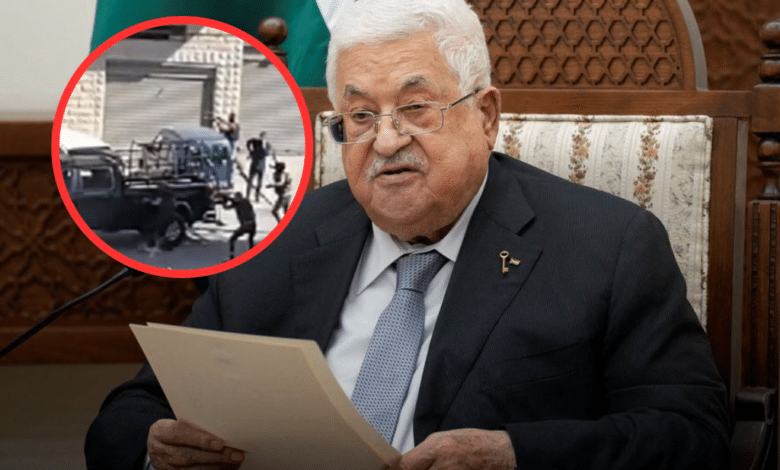 Atacan convoy de Mahmud Abbas, presidente palestino