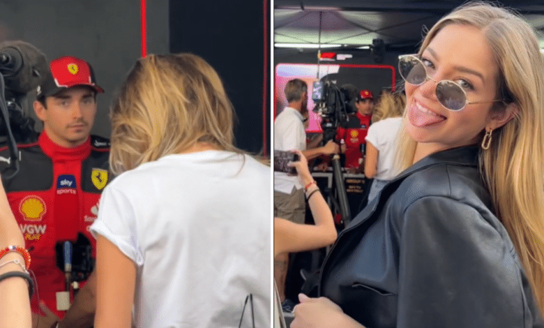 Influencer presume que 'flechó' a Leclerc en GP de México