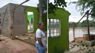 Pareja pierde su hogar ante furia de río de La Sierra