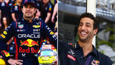 Checo Pérez y su épico regalo de navidad a Daniel Ricciardo