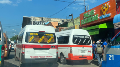 Caos en centro de Villahermosa por “terminales” de transporte