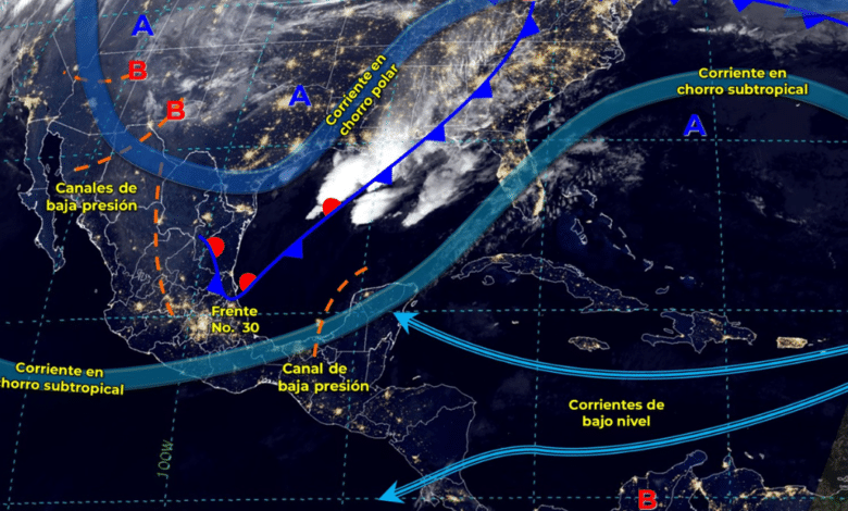 Frío y vientos fuertes al Noroeste del país; ambiente caluroso en el Sur