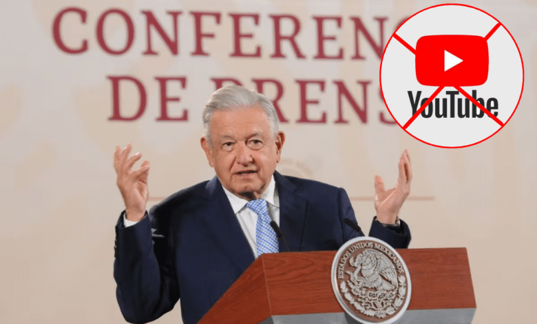 Youtube baja una mañanera de AMLO, presidente afirma que fue censurado