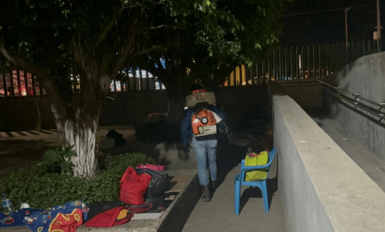 Fumiga IMSS contra el vector del Dengue en alrededores de Hospital