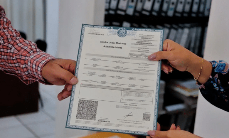 Ilegales cobros de actualización de actas de nacimiento