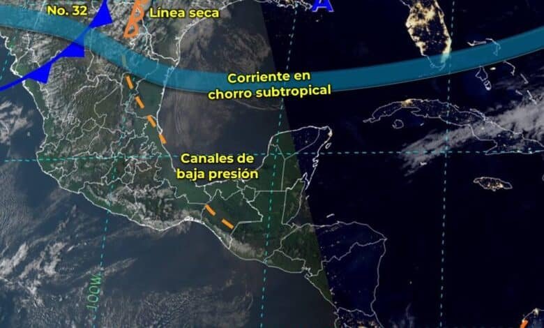 Sureste mexicano afectado por canal de baja presión