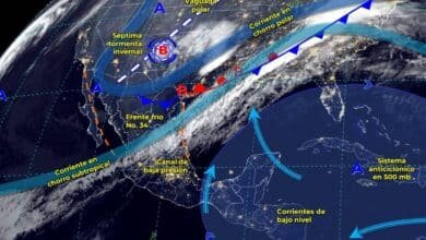 Caída de nieve sobre el noroeste y norte de la República Mexicana