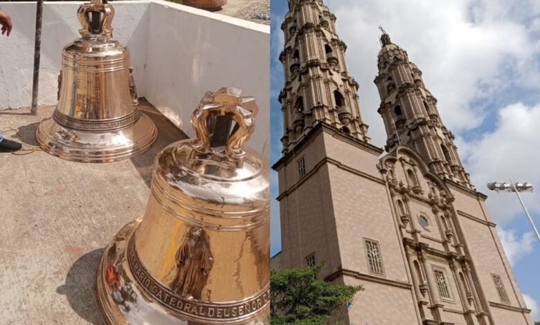 Nuevas campanas de oro y plata en Catedral del Señor de Tabasco