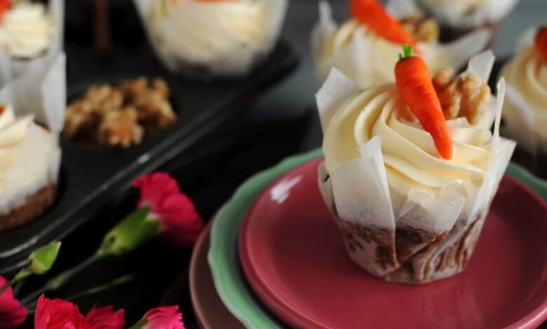 Cupcakes de zanahoria: Bocado de encanto y sabor