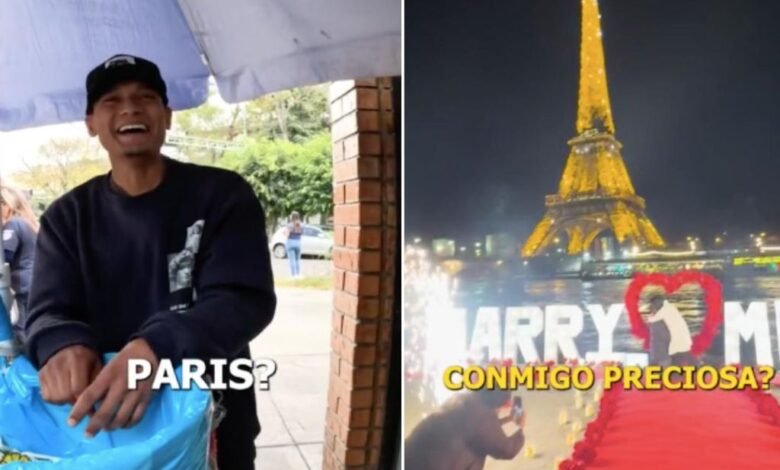 Influencer regala viaje a París a vendedor de tacos