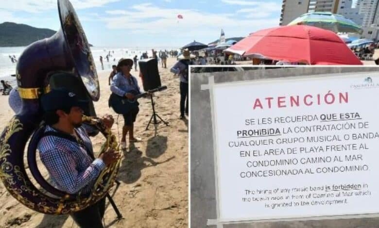 Acusan a hotel de prohibir bandas musicales en playas de Mazatlán