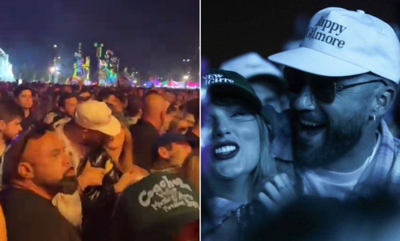 Captan a Taylor Swift y Travis Kelce en el festival Coachella
