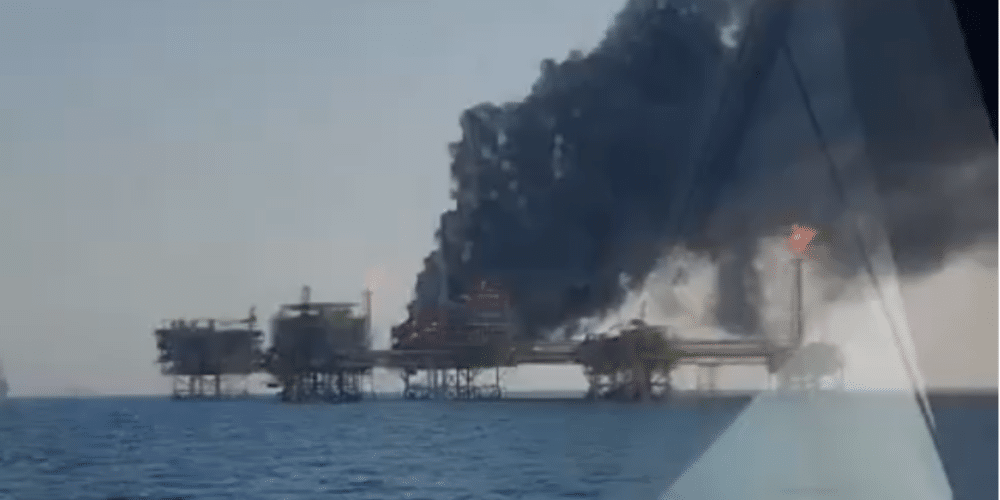 Se registró explosión en plataforma de Pemex en Canterell, Campeche, el incidente ya fue controlado