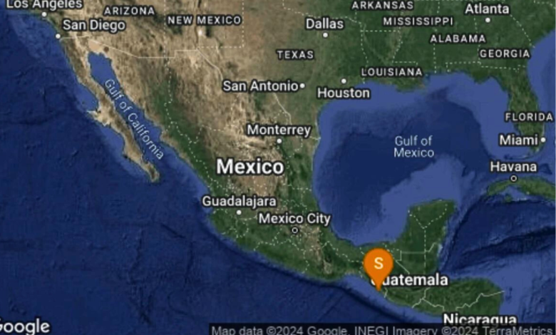 Se registra sismo de magnitud 4.8 en Huixtla, Chiapas