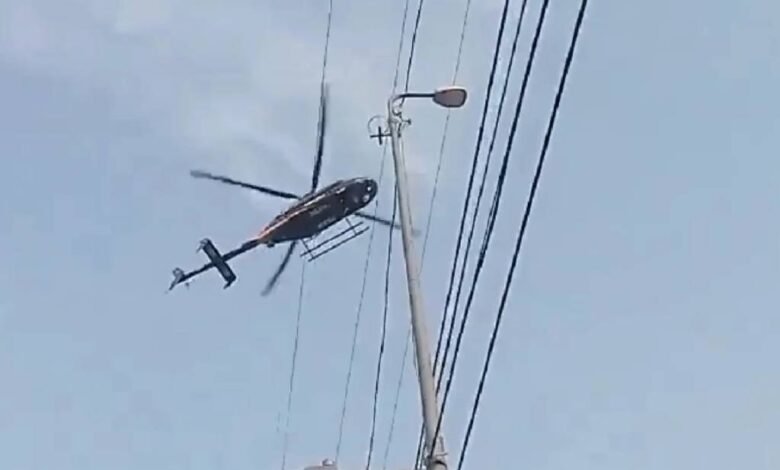 Así fue la caída del helicóptero en Coyoacán