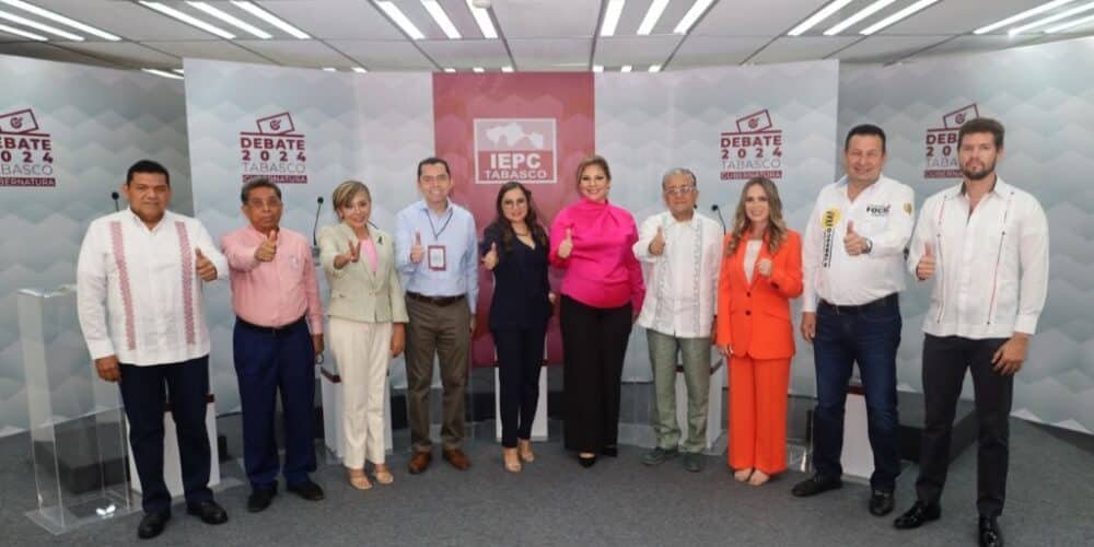 Candidatos a gobernador; puntuales al debate