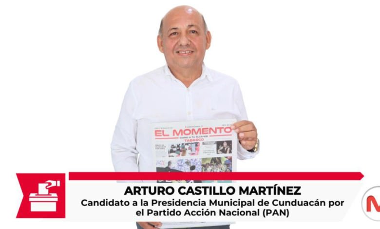 Candidato del PAN espera que con ayuda de Dios ser el primer alcalde panista de Cunduacán