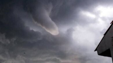 Captan nube embuda en los cielos de Montana