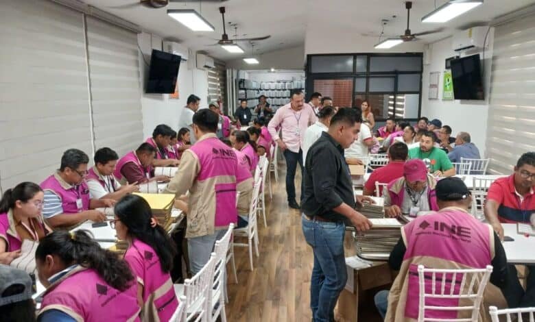Cuenta regresiva para jornada electoral federal al estar listos paquetes y boletas electorales
