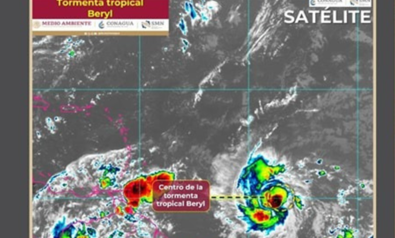 Beryl tiene la fuerza suficiente como para ser considerado el primer huracán de la temporada: NOAA
