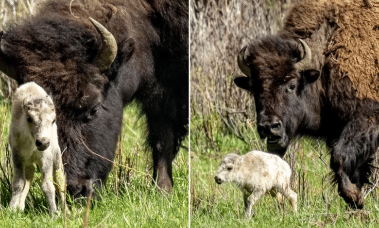 Nace un búfalo blanco en Yellowstone y cumple una profecía indígena