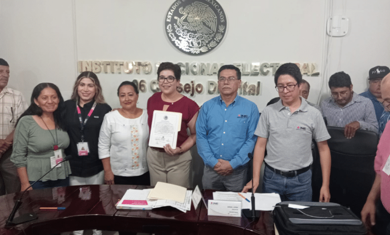 Entrega INE constancia de mayoría como diputada federal a Tey Mollinedo