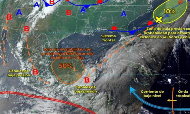 Continuaran las lluvias en gran parte del Sur