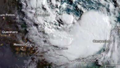 Así luce la tormenta tropical "Alberto" desde el espacio