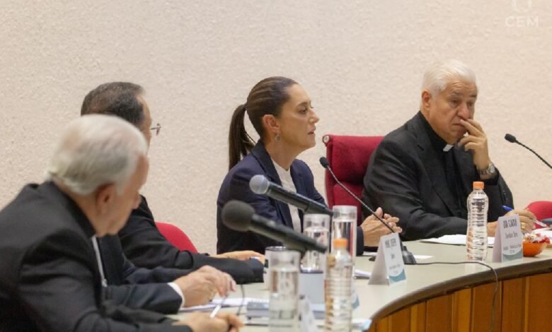 Iglesia Católica llama a Claudia Sheinbaum al diálogo por la pazv