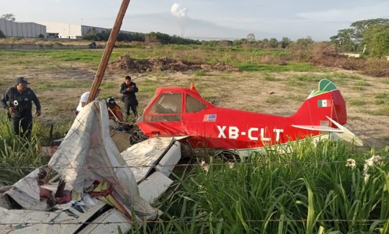 Se desploma avioneta y muere piloto en Ranchería Plátano y Cacao