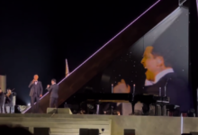 Video: Christian Nodal canta junto a Andrea Bocelli en Italia