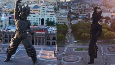 ¿Estatua de Gokú en Monterrey La figura causa sensación en redes
