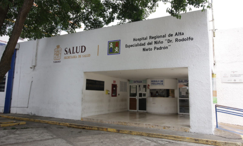 Hospital del Niño de Villahermosa sin casos de COVID