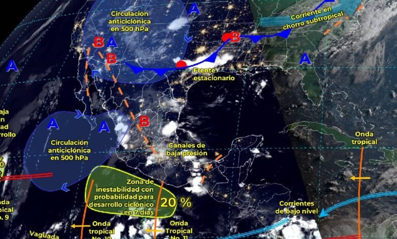 Lluvias puntuales intensas en Durango, Sinaloa, Nayarit y Jalisco