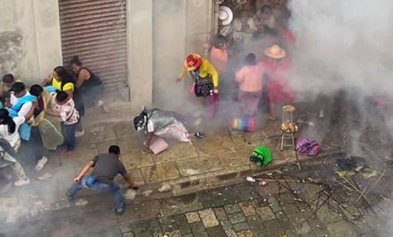 Explosión de pirotecnia deja siete personas heridas en Oaxaca