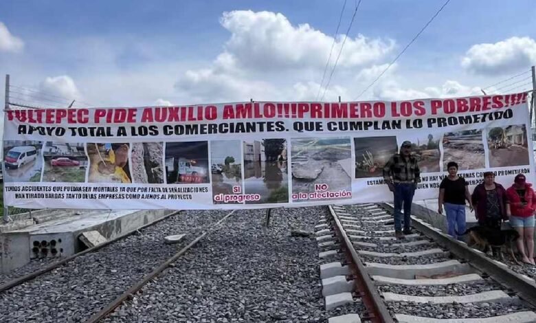 Suman 6 días de paro en obras de la Línea II del Tren Suburbano