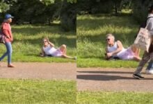 Robbie Williams se sorprende al pasar desapercibido en un parque de Londres