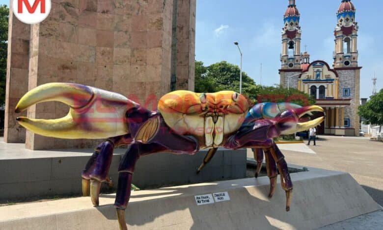 Paraíso, exhibea sus cangrejos