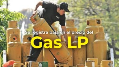 Se registra baja en el precio del Gas LP.