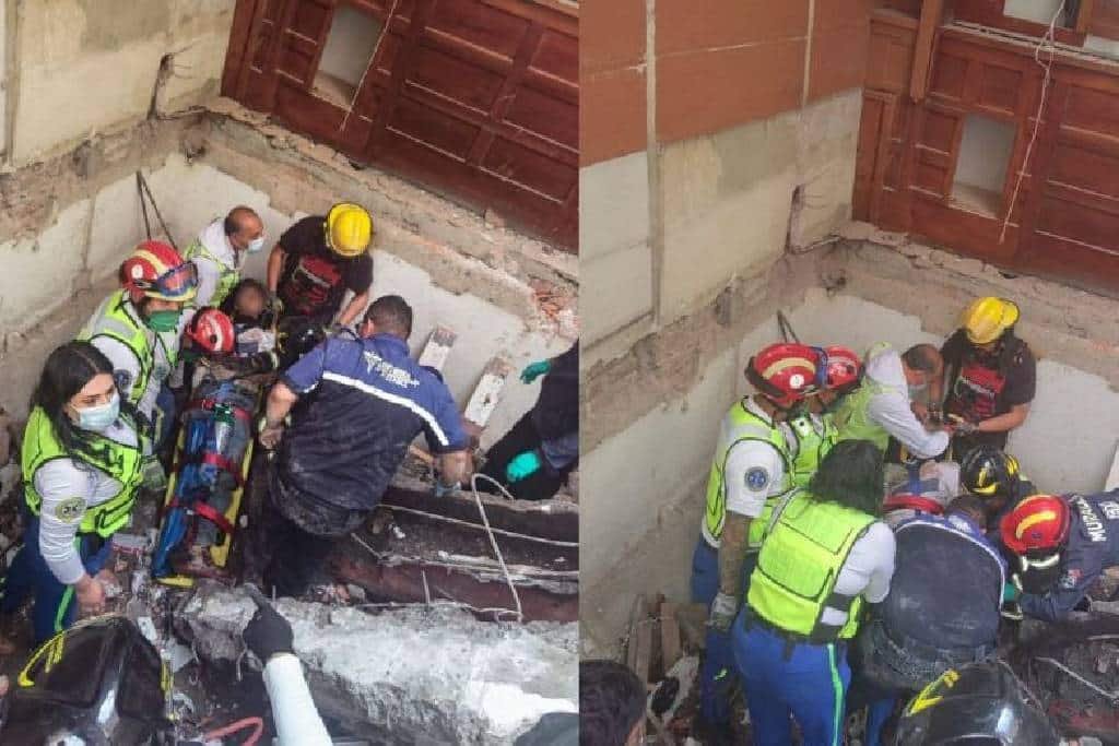 Rescatan a trabajador tras derrumbe en CDMX – El Momento Tabasco