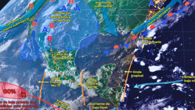 Se pronostican lluvias intensas en Veracruz, Tabasco, Guerrero, Oaxaca y Chiapas