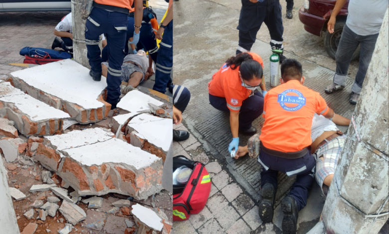 Trabajador sufre accidente grave en obra sin permisos en la colonia Centro